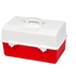 AEROCASE Red and White Plastic Tacklebox with 6 Trays 30 x 46.5 x 25.4cm