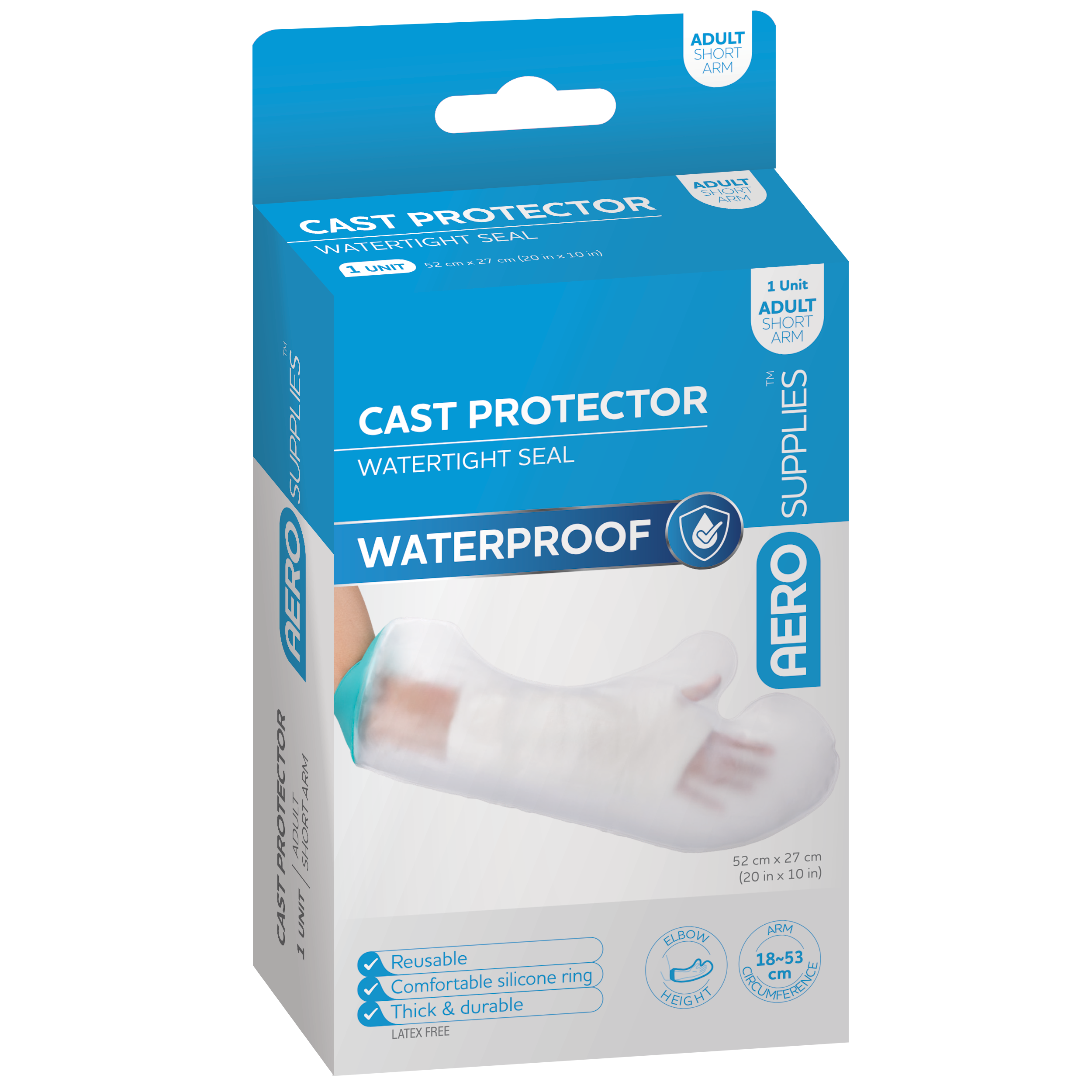 AEROSUPPLIES Cast Protector Adult Short Arm