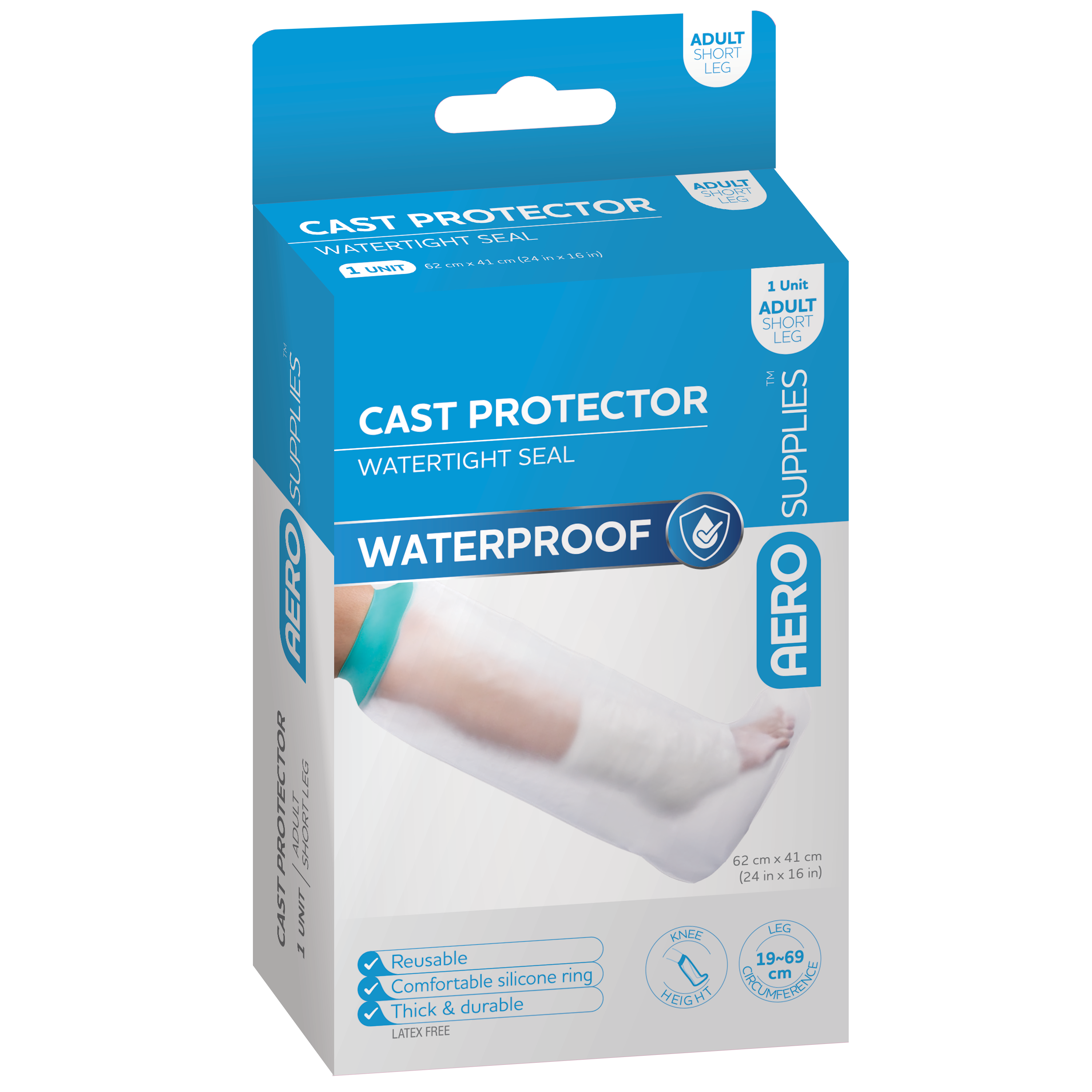 AEROSUPPLIES Cast Protector Adult Short Leg