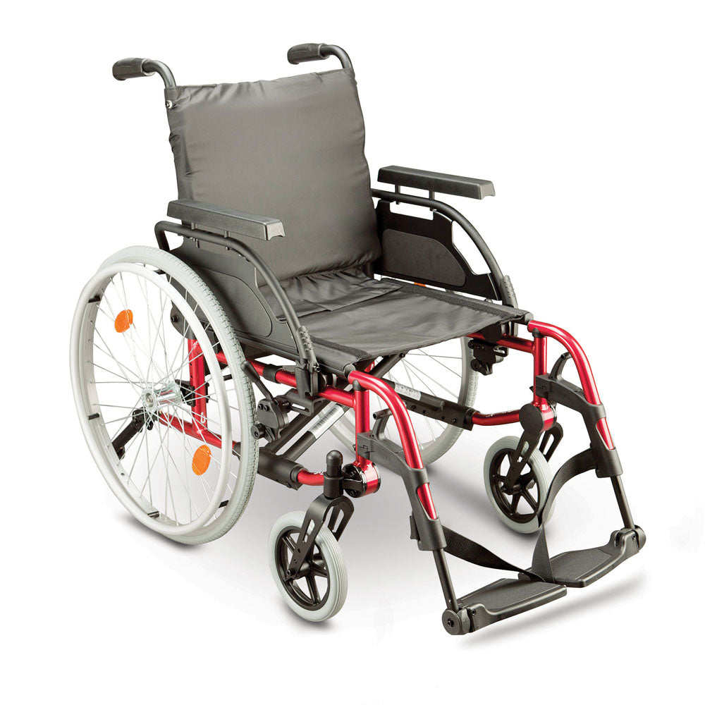 Breezy Basix - Lightweight Folding Wheelchair - Self Propelled