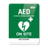 CARDIACT Poly AED On Site Sign 22.5 x 30cm