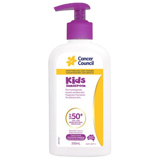 CANCER COUNCIL SPF50+ Kids Sunscreen Pump 200mL