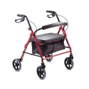 Care Quip Trekker Walker - Heavy Duty / Seat Walker / Rollator Aluminium