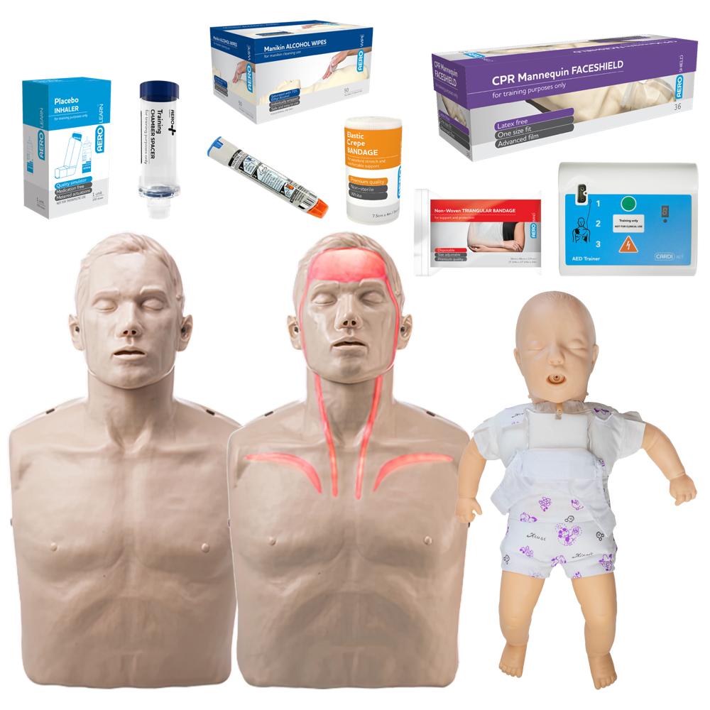 AEROLEARN Essential First Aid Trainer Equipment Starter Pack