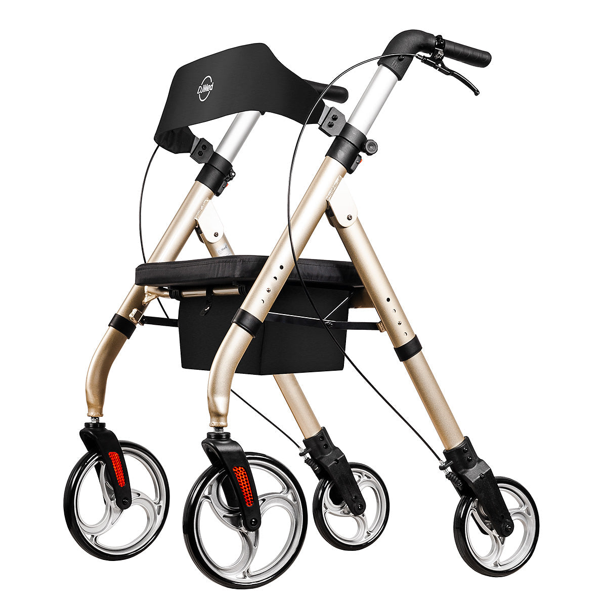 Tall & Strong Rollator, Heavy Duty Bariatric Mobility Walker