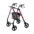 Lightweight Classic Rollator Walker - Red