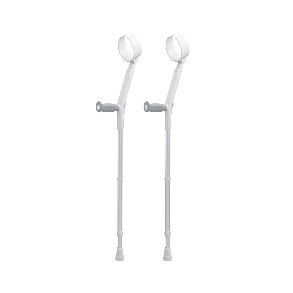 Rebotec Safe-In-Soft, Forearm Crutches with Safety Cuff & Hinge