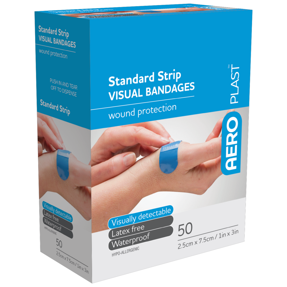 AEROPLAST Premium Visual Strip 7.5 x 2.5cm Box/50