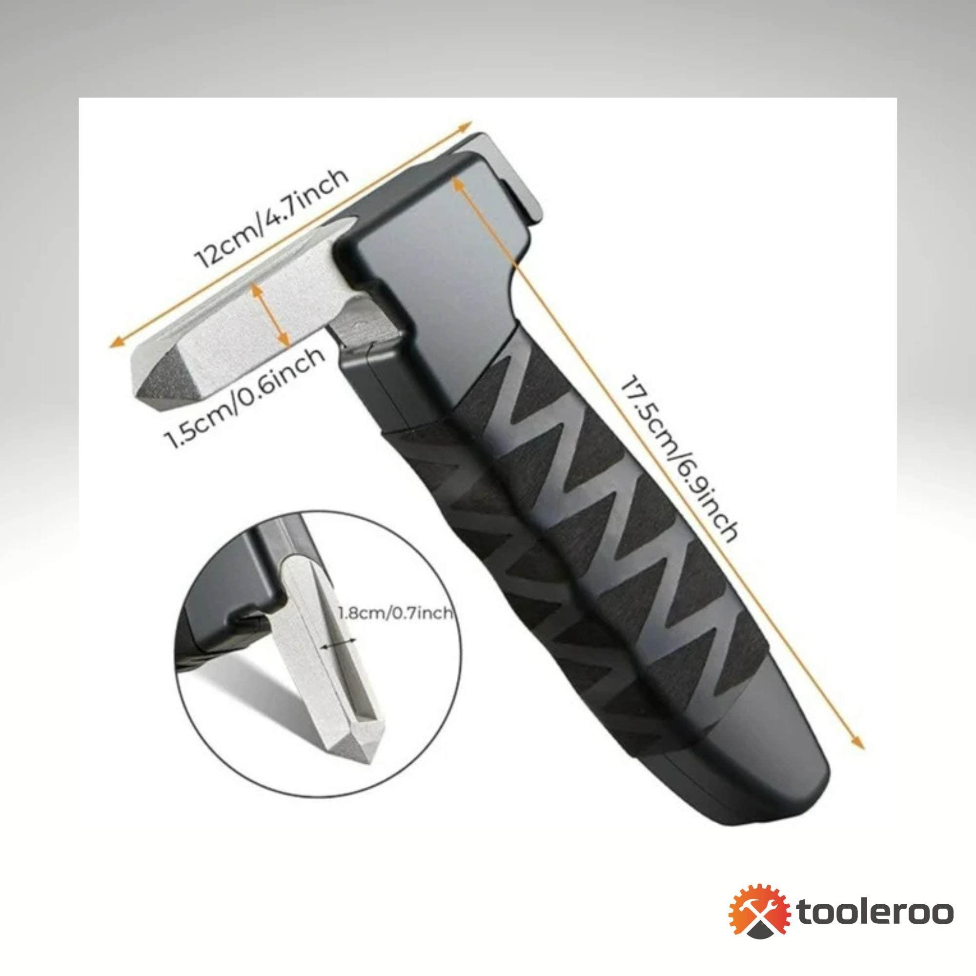 Tooleroo Car Cane Handle 3-in-1 Handy Grip - Lightweight Portable Mobility Tool