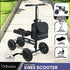 Orthonica Mobility Steel Knee Scooter Walker Steerable Ergonomic Foldable Scooter 10-inch Wheels Height Adjustable Steel Frame 136kg Weight Capacity