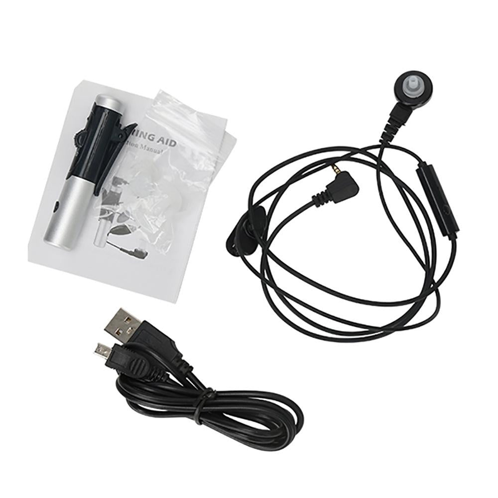 Usb Rechargeable Hearing Aid Adjustable Tone Amplifier