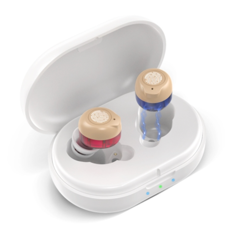 Young Sound Amplifier Compact Hearing Aid - White