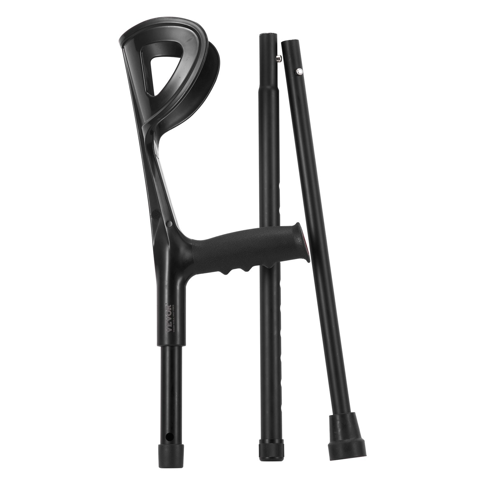 VEVOR Forearm Crutches 10-Level Height Adjustable Walking Crutches 1 Pair 350LBS