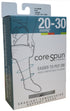 Core-Spun Unisex Socks Moderate Support 20-30mmHg Regular Black XX-Large