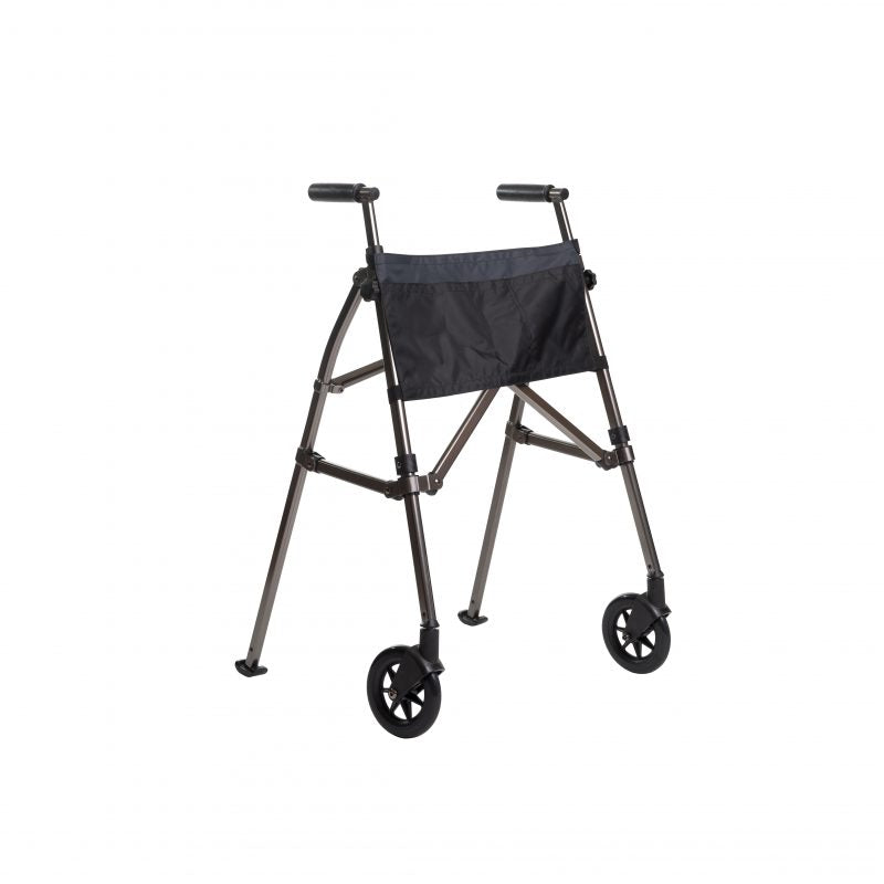 Stander Wonder Walker Plus (EZ Fold-N-Go Walker) - Black Walnut