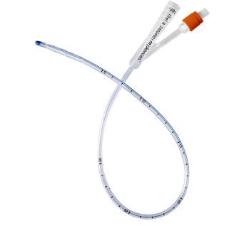 2-Way Foley Catheter, 45cm, Standard Tip - 16Fr (Orange)