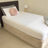 Conni Fitted Bed Pad Sheet - Single - White
