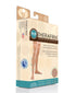 Therafirm Unisex Thigh-High Stockings Open Toe Moderate Support 20-30mmHg Sand X-Large