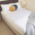 Conni Fitted Bed Pad Sheet - Queen - White