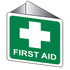 Off-Wall Poly First Aid Sign 22.5 x 22.5cm