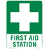 Large Poly First Aid Station Sign 60 x 45cm
