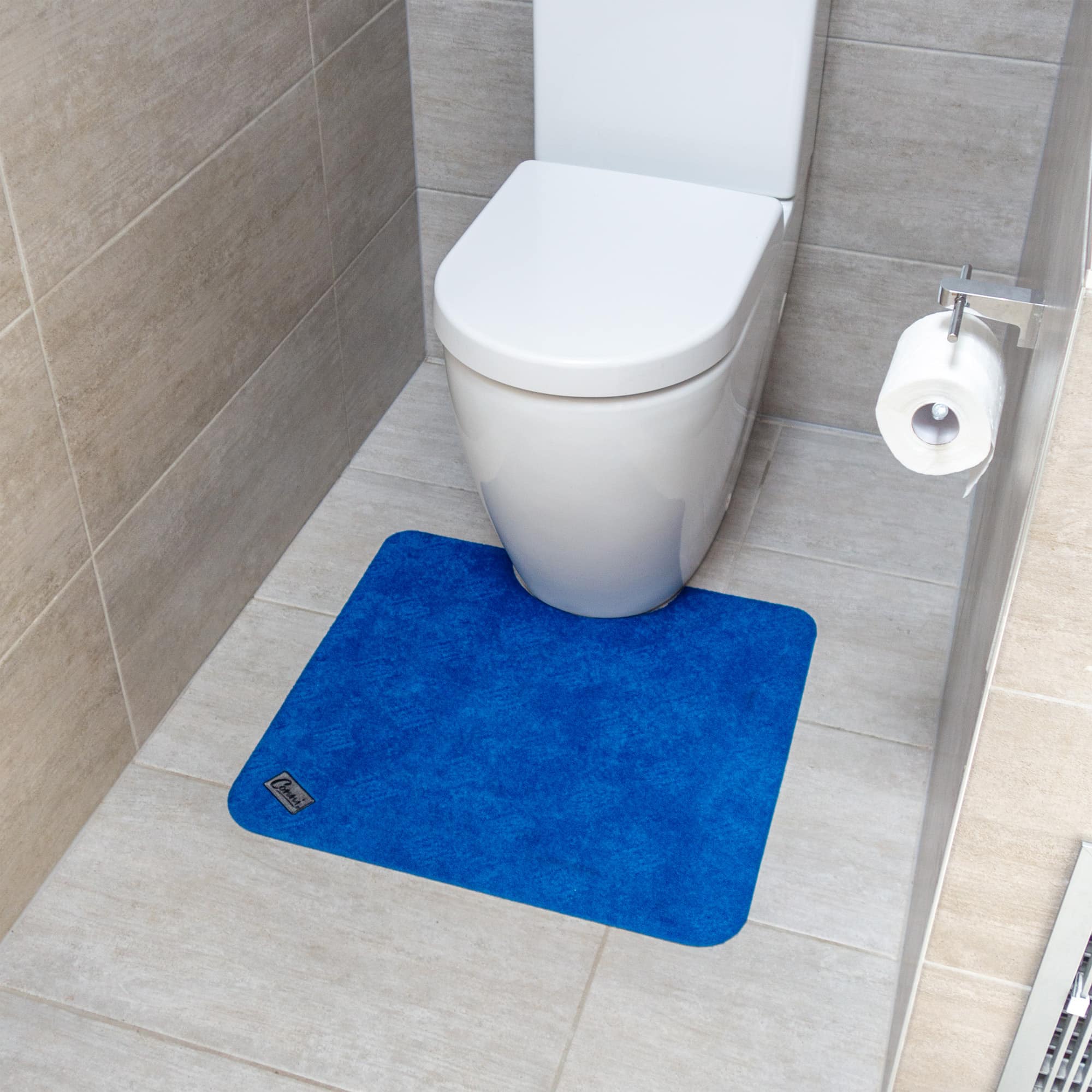 Conni Toilet Floor Mat - Royal Blue