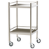 Small Stainless Steel Trolley with Rails 50 x 50 x 97cm
