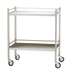 Medium Stainless Steel Trolley with Rails 80 x 50 x 97cm