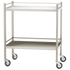 Large Stainless Steel Trolley with Rails 110 x 50 x 97cm