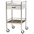 Small Stainless Steel Trolley with Drawer 50 x 50 x 97cm