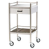 Medium Stainless Steel Trolley with Drawer 60 x 50 x 97cm