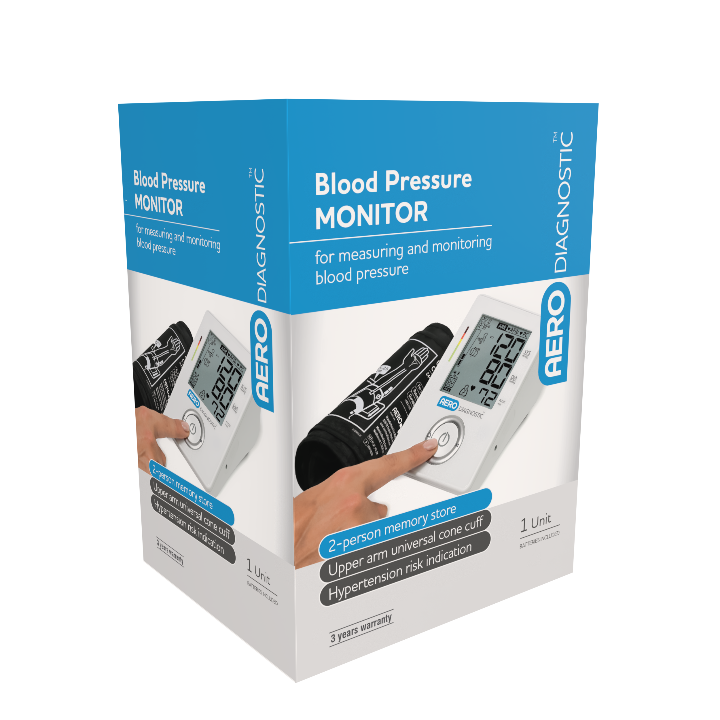 AERODIAGNOSTIC Automatic Upper Arm Blood Pressure Monitor
