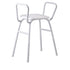 Shower Stool with Arms - Aluminium