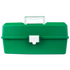 AEROCASE Green Plastic Tacklebox with 1 Tray 16 x 33 x 19cm