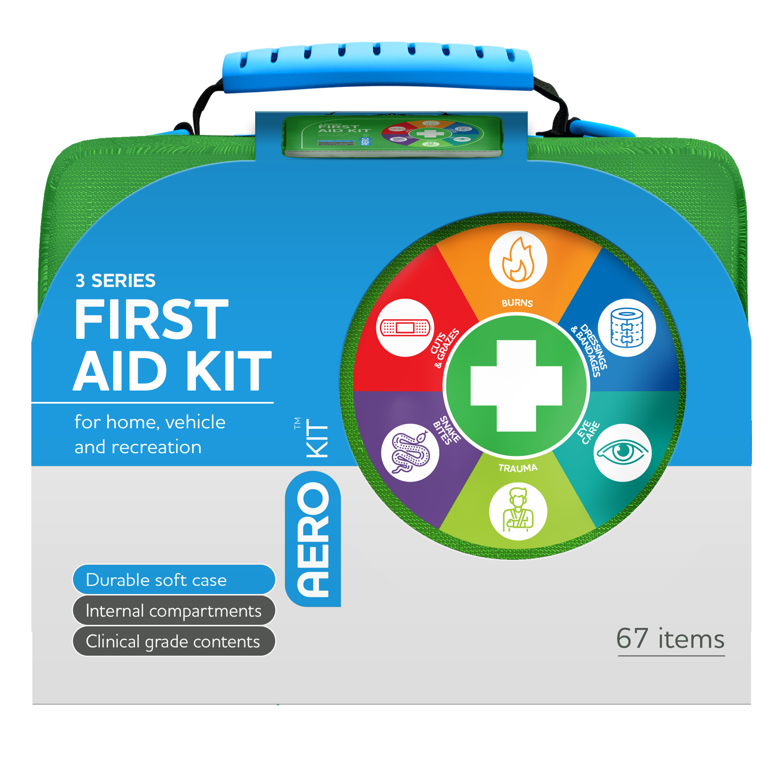 AEROKIT 3 Series First Aid Softpack Green