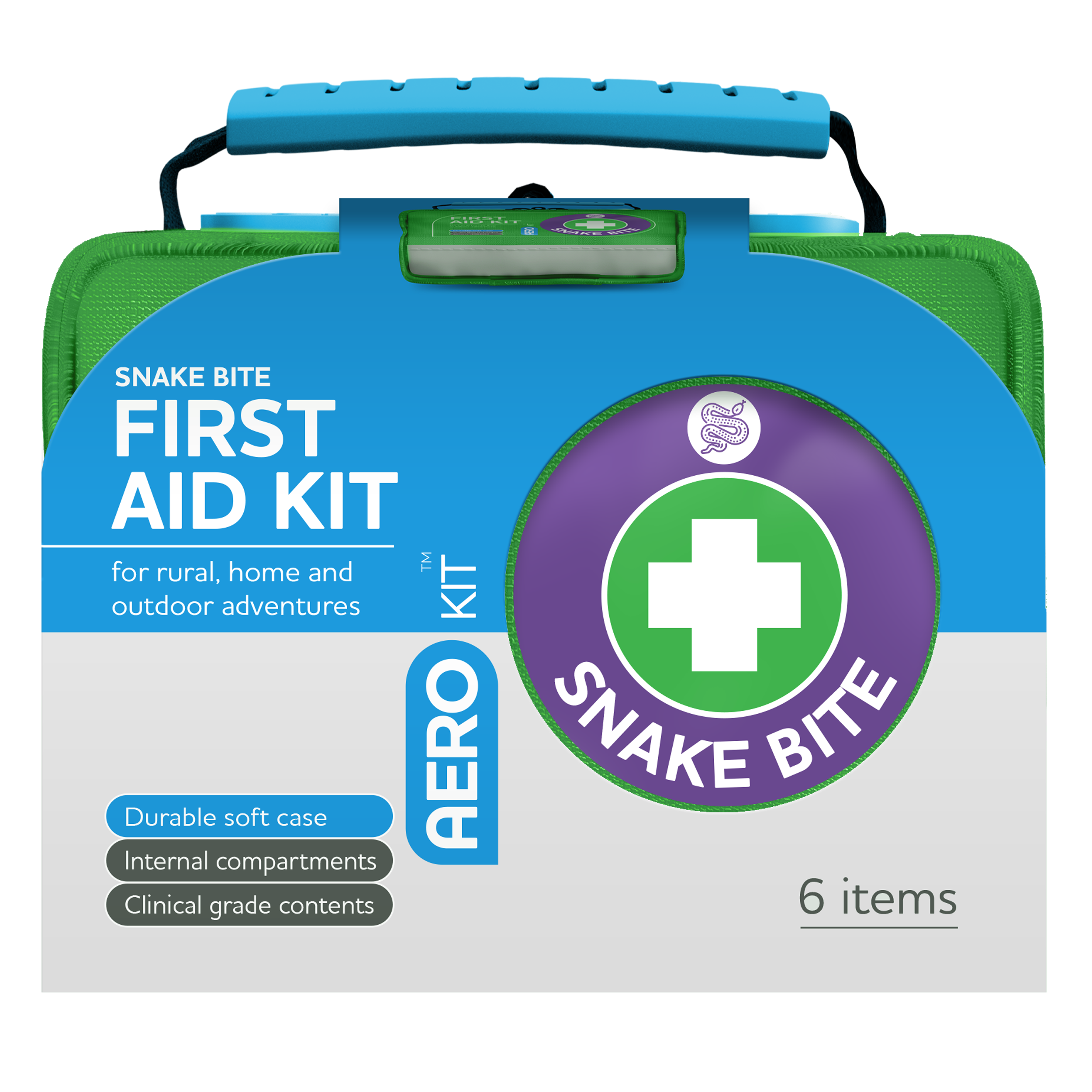 AEROKIT Snake Bite First Aid Softpack Green