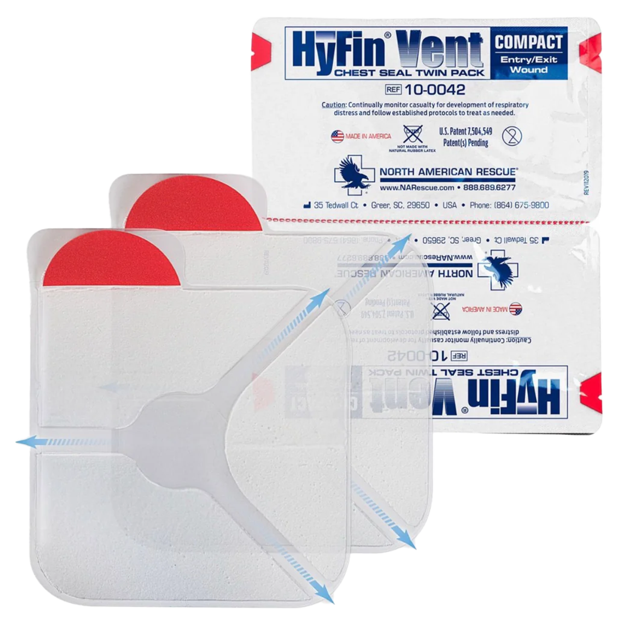 HYFIN Vent Chest Seal Pack/2