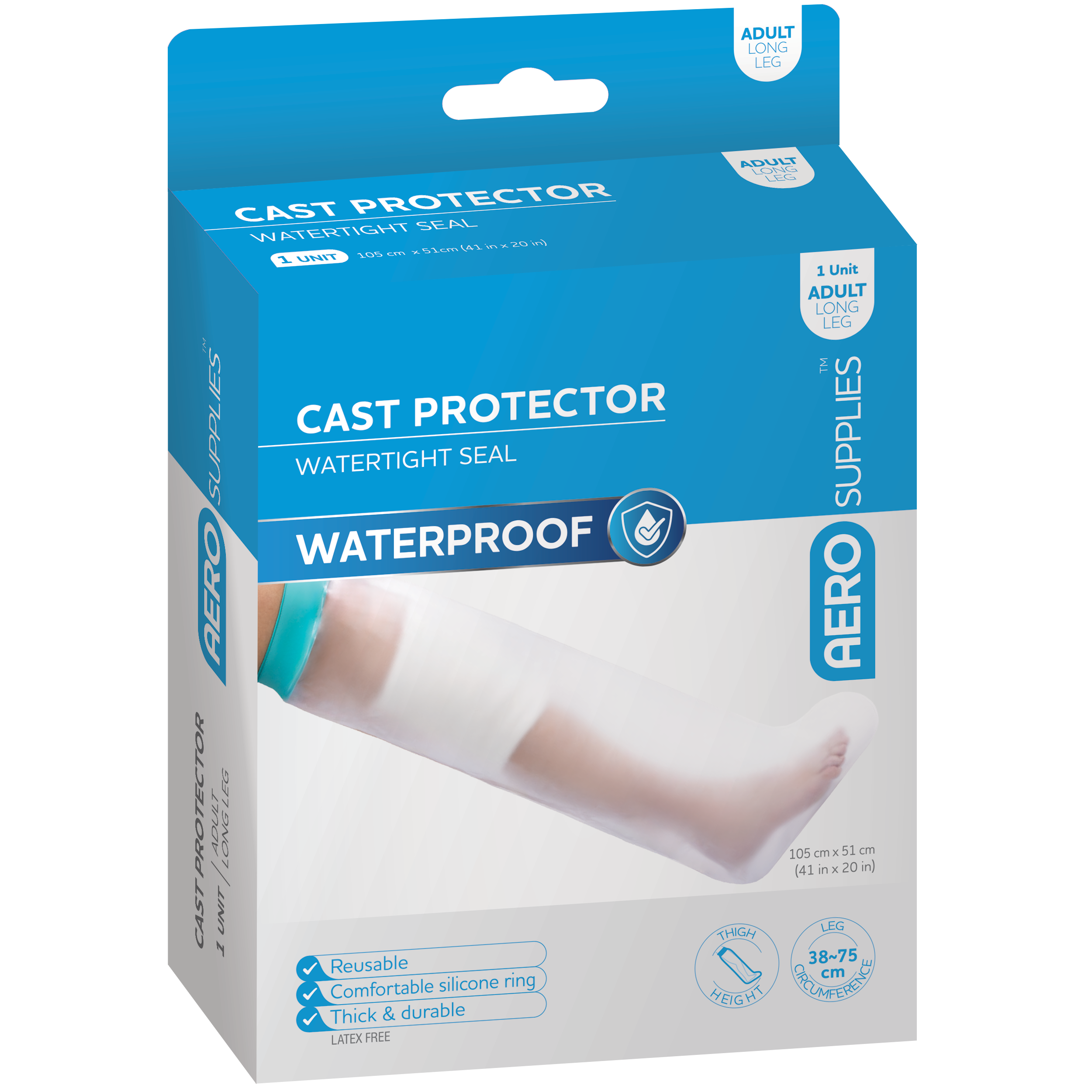 AEROSUPPLIES Cast Protector Adult Long Leg