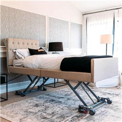Casero Vogue Bed King Single - Oxford Head &amp; Foot Boards, Oatmeal