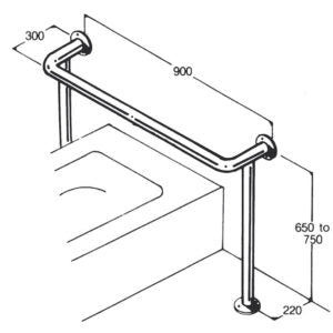 Bath/Shower Rail Type 020