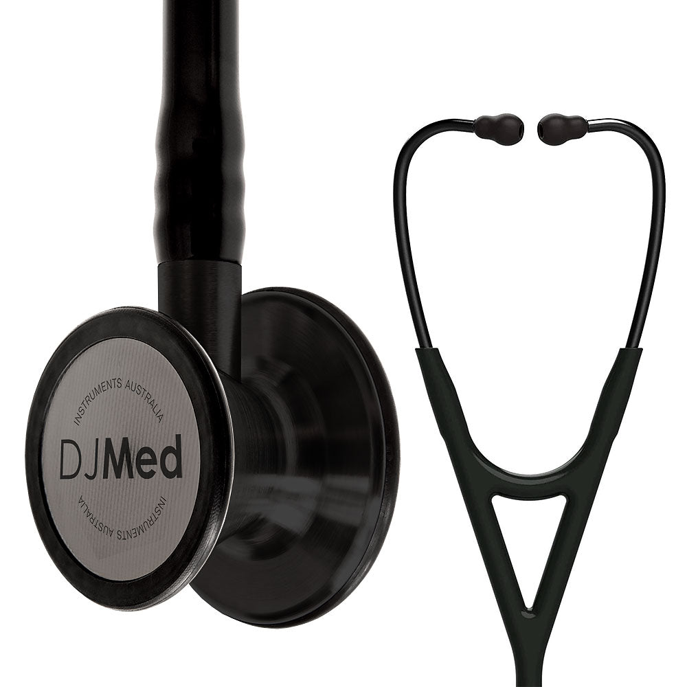 Cardiology Stethoscope, Dual Head - Black &amp