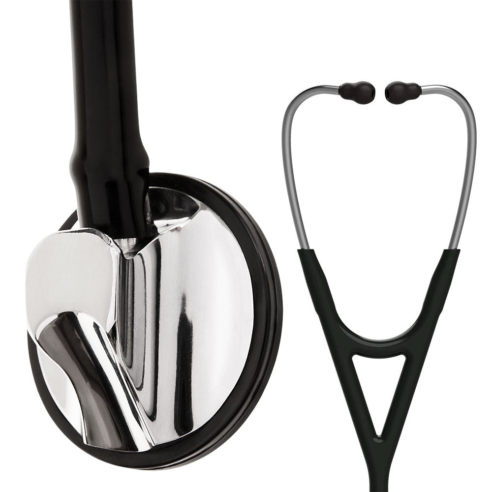 Cardiology Stethoscope, Dual Head - Black &amp
