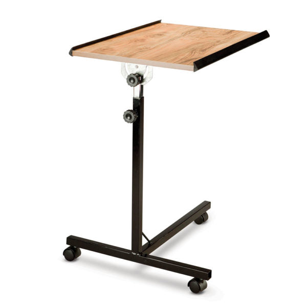 Overchair Table - Woodgrain T Shaped base