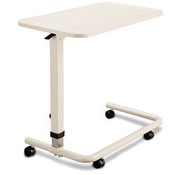 Overbed Table - Cream Base with Sublime Teak Table Top