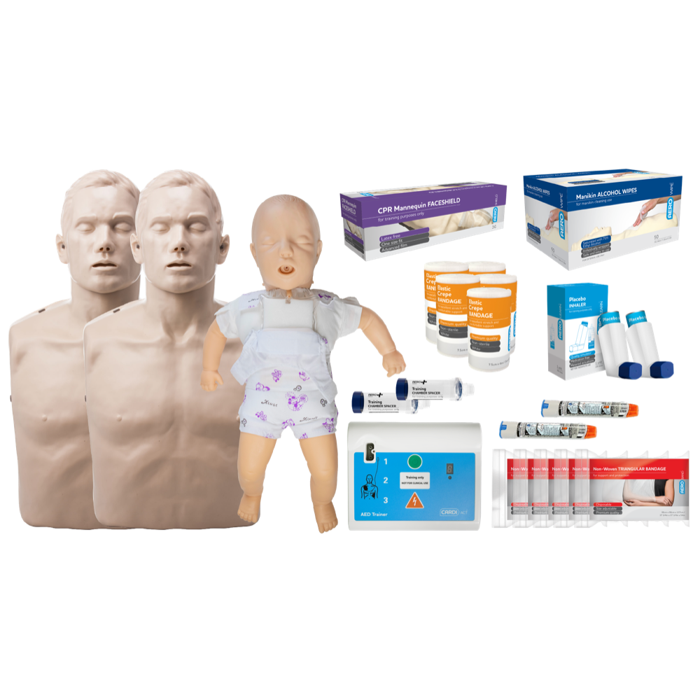 AEROLEARN Basic First Aid Trainer Equipment Starter Pack