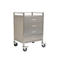 SQ Series 4 Drawer Dressing Trolley - 600 x 490