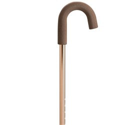 Crook Handle Adjustable Walking Stick - Bronze