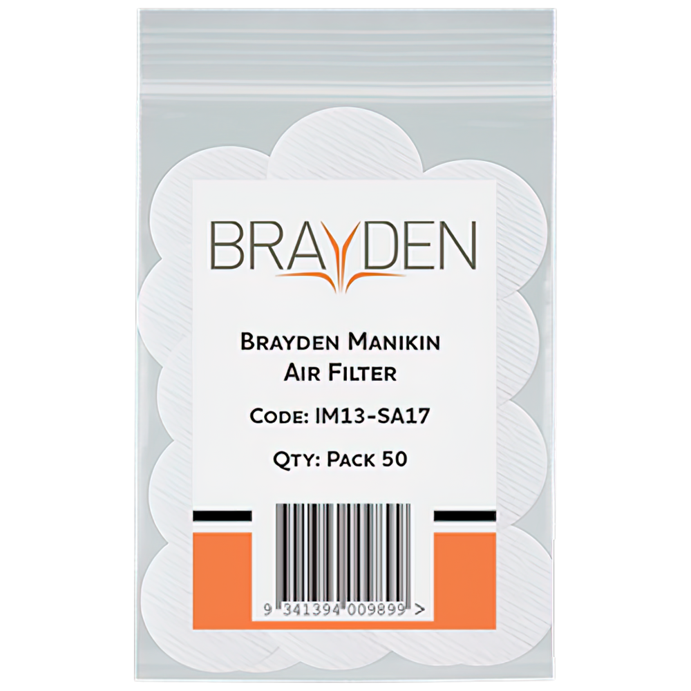 BRAYDEN Manikin Air Filter - Adult Pack/24