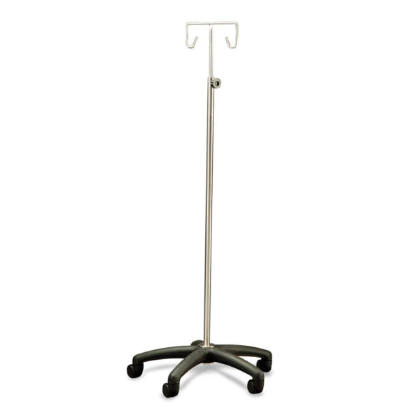 IV Stand Mobile with Nylon Base – 2 Hook