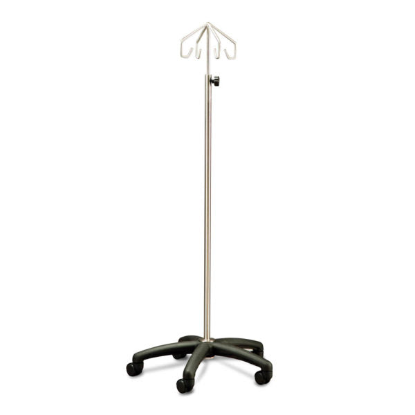 IV Stand Mobile with Nylon Base – 4 Hook